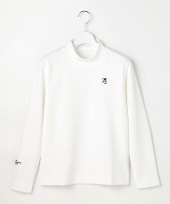 新品 23区 ゴルフ 吸湿発熱 モックネック ニット 定価17600円 白 LL セール】 【WOMEN】【吸水速乾/UVカット】スポーティ モック