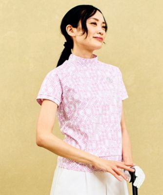 23区GOLF/ニジュウサンクゴルフ 【辻梨恵プロ着用】【ＷＯＭＥＮ】フェアウェイに映えるビッグロゴ　モックネック（ＴＯＶＬＧＭ０４１８）