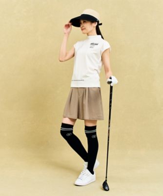【ＷＯＭＥＮ】【ストレッチ／ＵＶケア】フレンチスリーブモックネック　脇二の腕ラインをさりげなくカバー（ＴＯＶＬＧＭ０５１８）