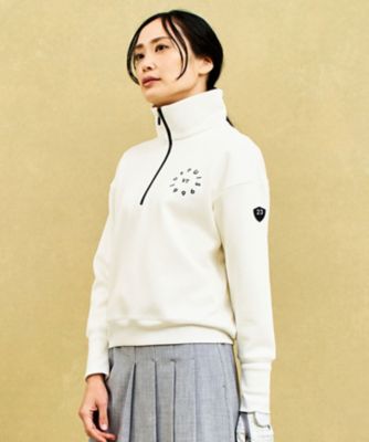 23区GOLF/ニジュウサンクゴルフ 【WOMEN】【UVカット】トレンド感抜群のビッグシルエット!ハーフジップスウェット(TOVLGS0204)