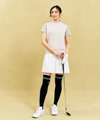【ＷＯＭＥＮ】【吸水速乾／ＵＶカット】１枚で華やか！毎シーズン大人気のラメスリーブモックネック（ＴＯＶＬＧＳ０３０８）
