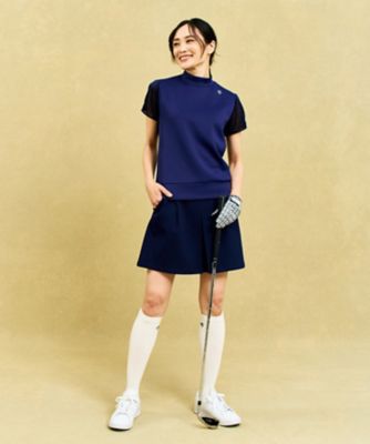 【ＷＯＭＥＮ】【吸水速乾／ＵＶカット】１枚で華やか！毎シーズン大人気のラメスリーブモックネック（ＴＯＶＬＧＳ０３０８）