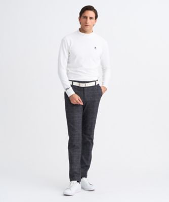 MEN】ストレッチダンボールモックネック 吸水速乾 UVカット