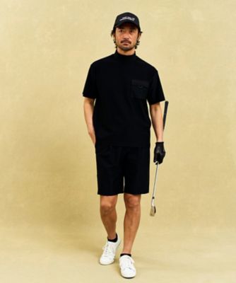 【ＭＥＮ】機能に優れた新素材「ＡＩＲ　ＴＯＯＬ」で暑い夏を快適に　ポケット　モックネック　接触冷感　ＵＶカット　高通気　ストレッチ　イージー