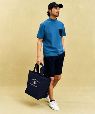 【ＭＥＮ】【接触冷感／ＵＶカット】エアトール　ポケットモックネック　通気性抜群で快適な着心地　シワになりにくい新素材（ＴＯＶＴＧＭ０５０５）