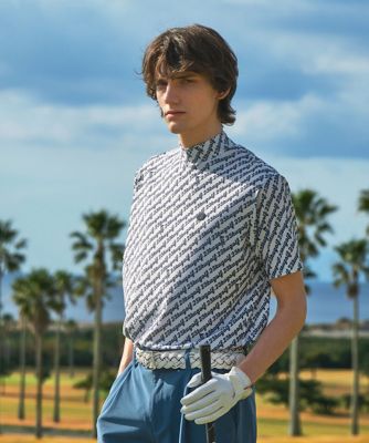 【SALE】23区GOLF/ニジュウサンクゴルフ レジメロゴストレッチモックネック(TOVTGM0515) 575_ネービーブルー スポーツウェア【三越伊勢丹/公式】
