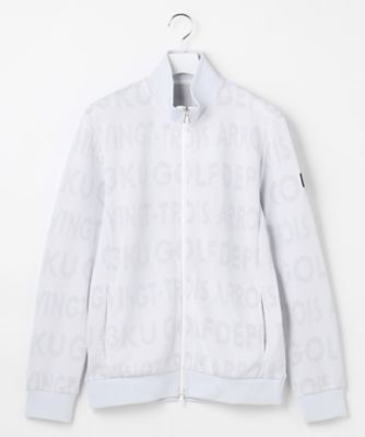 23区GOLF/ニジュウサンクゴルフ ロゴジャカードトラックジャケット(TOVTGW0411) 501_シロ スポーツウェア【三越伊勢丹/公式】