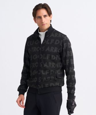 23区GOLF/ニジュウサンクゴルフ ロゴジャカードトラックジャケット(TOVTGW0411) 505_クロ スポーツウェア【三越伊勢丹/公式】