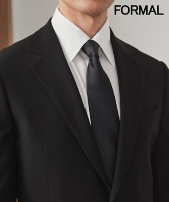 WEAR BLACK】フォーマル用＿サテン無地 ネクタイ