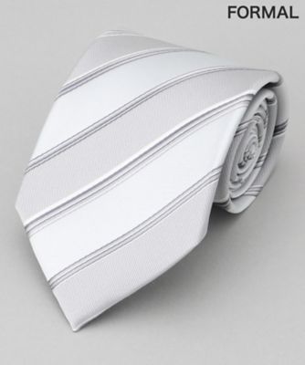 ＜五大陸 (Men)＞【ＷＥＡＲ　ＢＬＡＣＫ】フォーマル用＿ストライプ　ネクタイ（ＴＲＦＱＬＭ０９０５）