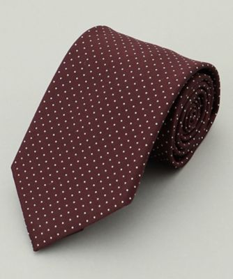 ＜五大陸 (Men)＞定番【日本製】シルク　ネクタイ＿ピンドット（ＴＲＧＯＣＳ０００３）