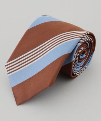 ＜五大陸 (Men)＞【日本製】シルク　ネクタイ＿ストライプ（ＴＲＧＯＣＳ００６１）