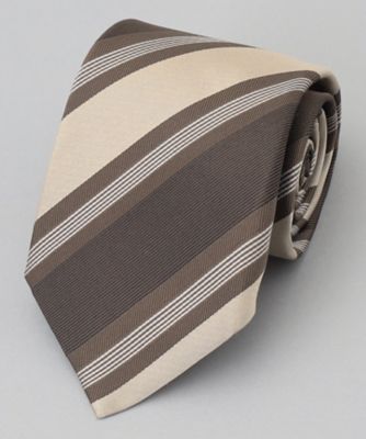 ＜五大陸 (Men)＞ＧＯＴＡＩＲＩＫＵ別注【日本製】シルク　ネクタイ＿ストライプ（ＴＲＧＯＧＭ００７４）