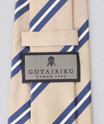 GOTAIRIKU別注【日本製】シルク ネクタイ＿ストライプ