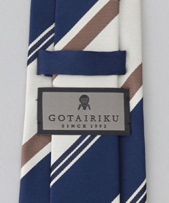 GOTAIRIKU別注【日本製】シルク ネクタイ＿ストライプ