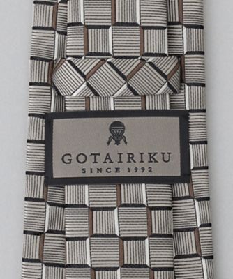GOTAIRIKU別注【日本製】シルク ネクタイ＿チェック