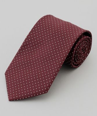 ＜五大陸 (Men)＞定番【日本製】シルク　ネクタイ＿ピンドット（ＴＲＧＯＧＷ０００３）