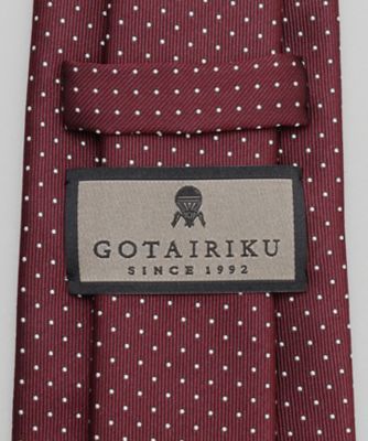 定番【日本製】シルク ネクタイ＿ピンドット