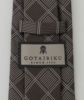 GOTAIRIKU別注【日本製】シルク ネクタイ＿格子柄