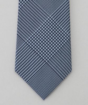 【極美品／現行】 ホースロゴ チェック シルク ネクタイ GOTAIRIKU別注【日本製】シルク ネクタイ＿ダイヤ柄