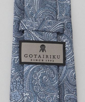 極美品　ダーマコレクション　コットンシルク　ボウタイ　ペイズリー柄　総柄　L GOTAIRIKU別注【日本製】シルク ネクタイ＿ペーズリー