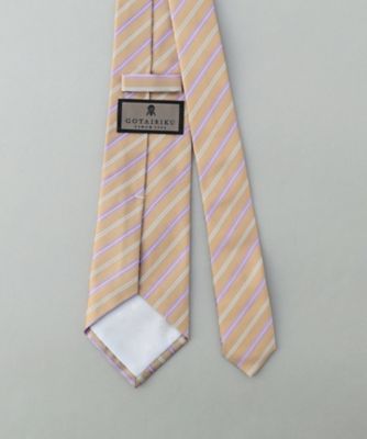 GOTAIRIKU別注【日本製】シルク ネクタイ＿ストライプ柄