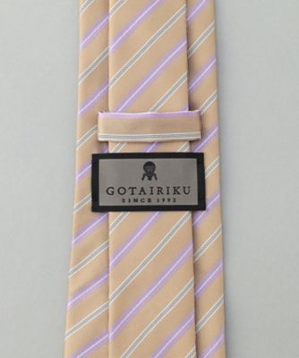 GOTAIRIKU別注【日本製】シルク ネクタイ＿ストライプ柄