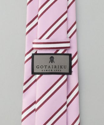 GOTAIRIKU別注【日本製】シルク ネクタイ＿ストライプ柄