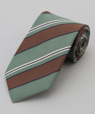 ＜五大陸 (Men)＞ＧＯＴＡＩＲＩＫＵ別注【ＭＡＮＴＥＲＯ／マンテロ】ネクタイ＿レジメンタル（ＴＲＧＯＬＳ０３０７）