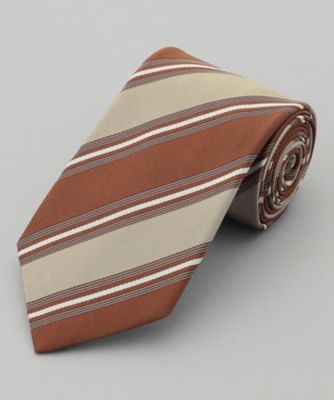 ＜五大陸 (Men)＞ＧＯＴＡＩＲＩＫＵ別注【ＭＡＮＴＥＲＯ／マンテロ】ネクタイ＿レジメンタル（ＴＲＧＯＬＳ０３０８）