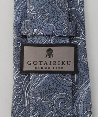 GOTAIRIKU別注【日本製】シルク ネクタイ＿ペイズリー柄