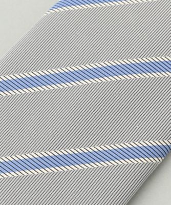 リクルートにも【日本製】シルク　ネクタイ＿レジメンタル（ＴＲＧＯＮＷ０００４）