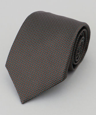 日本製】西陣ネクタイ＿ネイビー×グリーン系（TRGOSS0053