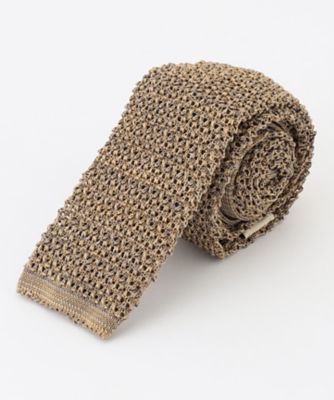 ＜三越伊勢丹/公式＞ J.PRESS (Men)/ジェイ・プレス【J．PRESS KNIT TIE COLLECTION】無地 ニットネクタイ 033_ベージュ 【三越伊勢丹/公式】