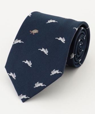 ＜J.PRESS (Men)＞【Ｊ．ＰＲＥＳＳ　ＪＯＫＥ　ＴＩＥ　ＣＯＬＬＥＣＴＩＯＮ】ウサギと亀（ＴＲＯＶＣＷ００６３）