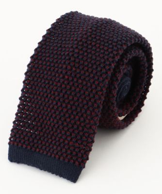 ＜J.PRESS (Men)＞【Ｊ．ＰＲＥＳＳ　ＫＮＩＴ　ＴＩＥ　ＣＯＬＬＥＣＴＩＯＮ】無地　ニットネクタイ（ＴＲＯＶＣＷ０６００）