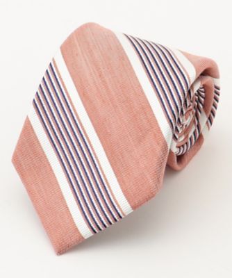 ＜J.PRESS (Men)＞【ＬＩＮＥＮ　ＭＩＸ　ＣＯＬＬＥＣＴＩＯＮ】　レジメンタル　ネクタイ（ＴＲＯＶＧＭ０５１１）