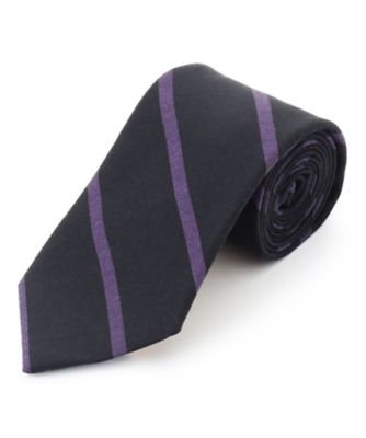 ハンドプリントポプリンレジメンタル ネクタイ（TROVLM0220