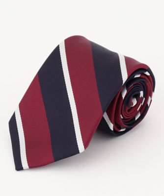 ＜J.PRESS (Men)＞【Ｊ．ＰＲＥＳＳ　ＢＡＳＩＣ】オーセンティック　／　レジメンタル　ネクタイ（ＴＲＯＶＳＷ０００１）