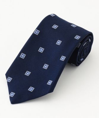 ＜J.PRESS (Men)＞【定番】ブロック小紋ネクタイ（ＴＲＯＶＳＷ０２０２）