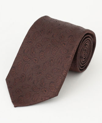 ＜J.PRESS (Men)＞【Ｊ．ＰＲＥＳＳ　１０ＰＬＹ　ＬＵＸＵＲＹ　ＳＩＬＫ　ＣＯＬＬＥＣＴＩＯＮ】ソリッドペイズリー　ネクタイ（ＴＲＯＶＳＷ０２１２）