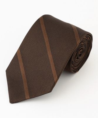 【ＧＥＯＭＥＴＲＩＣ　ＪＡＣＱＵＡＲＤ　ＣＯＬＬＥＣＴＩＯＮ】ジオメトリックジャガード　ネクタイ（ＴＲＯＶＳＷ０５４０）