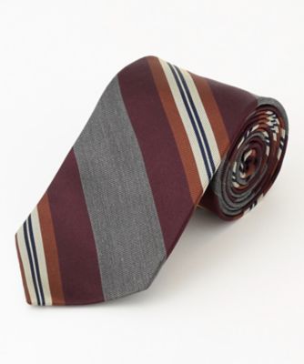 ＜J.PRESS (Men)＞【Ｊ．ＰＲＥＳＳ　ＳＰＵＮ　ＳＩＬＫ　ＣＯＬＬＥＣＴＩＯＮ】レジメンタルネクタイ（ＴＲＯＶＳＷ０５５０）
