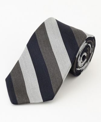 ＜J.PRESS (Men)＞【Ｊ．ＰＲＥＳＳ　ＳＰＵＮ　ＳＩＬＫ　ＣＯＬＬＥＣＴＩＯＮ】レジメンタルネクタイ（ＴＲＯＶＳＷ０５５１）