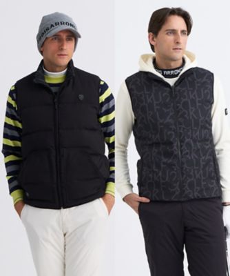 ニジュウサンク 23区ゴルフ リバーシブル 中綿ベスト 迷彩 カモ L グレー ニジュウサンク 23区ゴルフ リバーシブル 中綿ベスト 迷彩 カモ