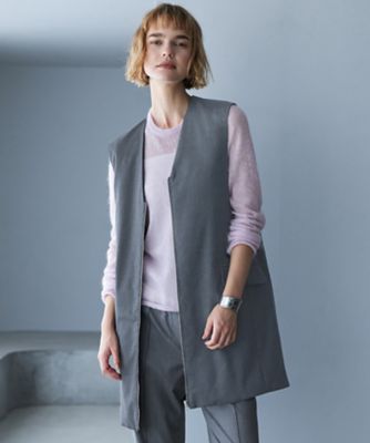 ＜ICB L (Women/大きいサイズ)＞【洗える・リバーシブル着用可】Ｔ／Ｗツイルキルト　リバーシブル　パディング　ジレ（ＶＲＣＭＧＷ０４１１）