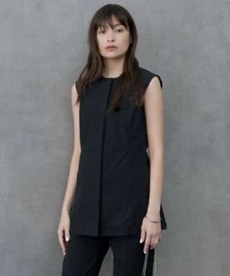 ＜ICB (Women)＞【接触冷感・ＵＶカット・撥水・洗える】　プルーフ４ＷＡＹタフタ　ジレブラウス（ＶＲＣＹＣＭ０６０１）