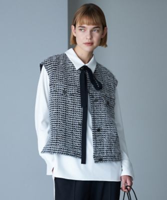 ＜ICB (Women)＞フェザーツイード　ベスト（ＶＲＣＹＧＷ０３０３）