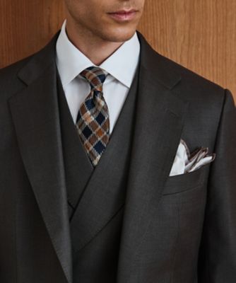 ZEGNA／ゼニア】TRAVELLER スーツ 対応ベスト＿オリーブ
