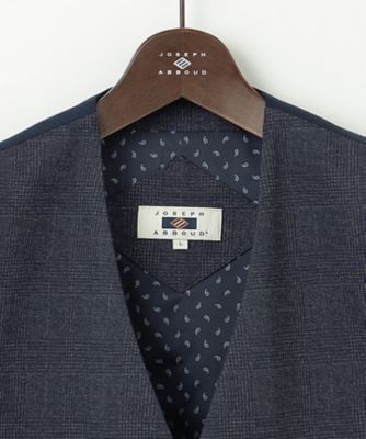 高級【JOSEPH ABBOUD】切替ベスト　ジレ ネイビー　SIZEL 高級【JOSEPH ABBOUD】切替ベスト ジレ ネイビー SIZEL